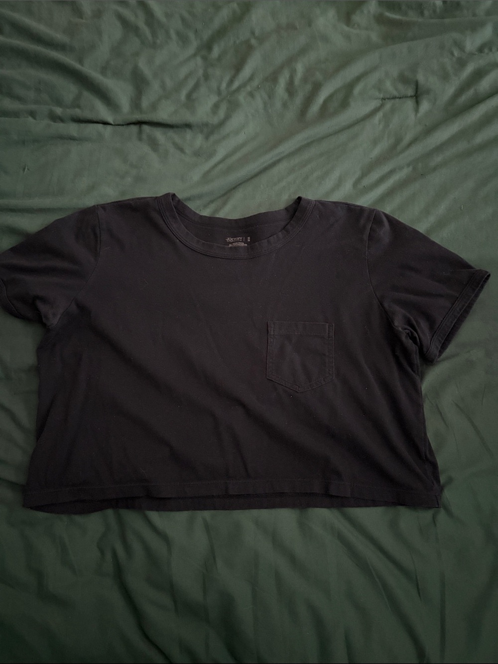 Jockey Black Cropped Pocket Tee